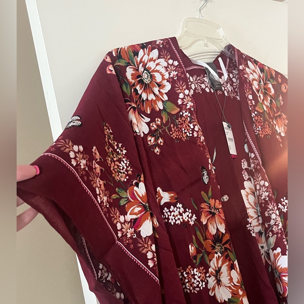 New! Vince Camuto Designer Kimono Wrap, Ruana Women’s OSFM - Picture 7 of 16